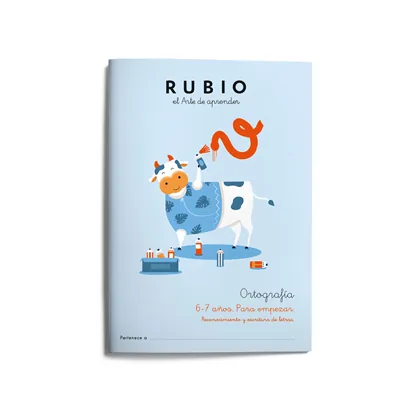 Cuaderno Rubio Ortografia 6-7 Años para Empezar