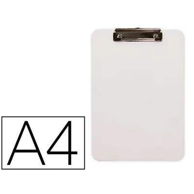 Q-CONNECT Portanotas Q-Connect Plastico DIN A4 Blanco 2,5MM