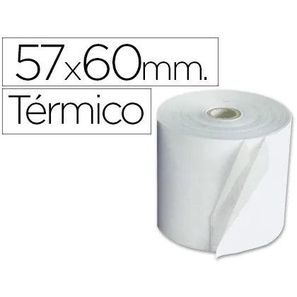 Rollo Sumadora Exacompta Termico 57 MM X 60 MM 55 G/M2 Sin Bisfenol a