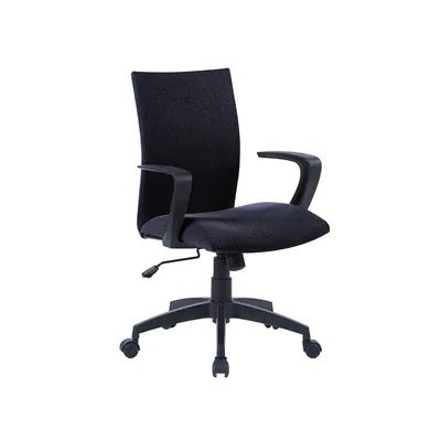 Q-CONNECT Silla Giratoria Q-Connect Base Nylon Regulable en Altura 895+110MM Alto 580MM Ancho 550MM Profundidad Negro
