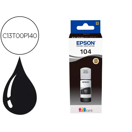 Tinta Epson Ecotank 104 ET-2710 / 2711 / 2712 / 2720 / 2726 / 4700 Negro 4500 Paginas