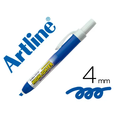 ARTLINE Rotulador Artline Clix Fluorescente EK-63 Azul Punta Biselada 4 MM