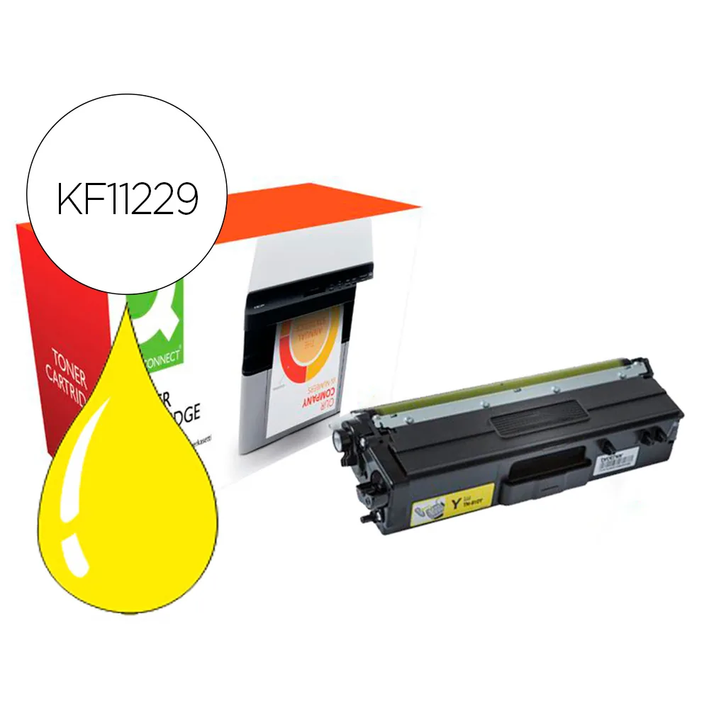 Toner Compatible Q-Connect Brother TN910Y HL-L9310 Amarillo 9000 Paginas