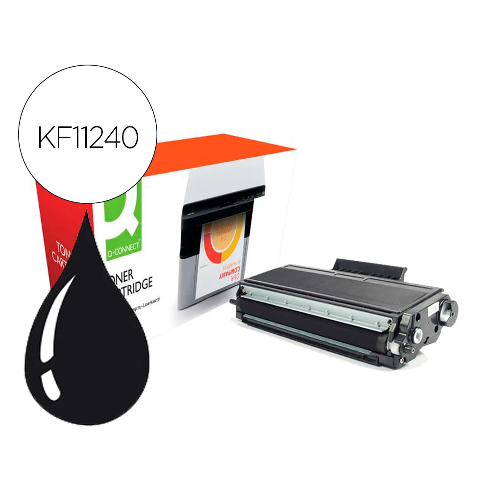 Toner Compatible Q-Connect Brother TN3480 HL-L5000 / L5100 / L5200 / L6300 / L6400 Negro 8000 Paginas