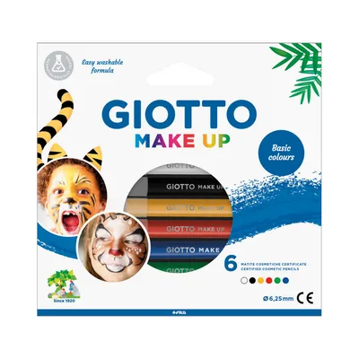 GIOTTO Set Giotto Make Up 6 Lapices Cosmeticos Colores Clasicos