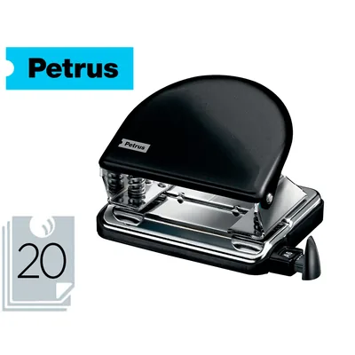 PETRUS Taladrador Petrus 52 Wow Negro Metalizado Capacidad 20 Hojas en Blister