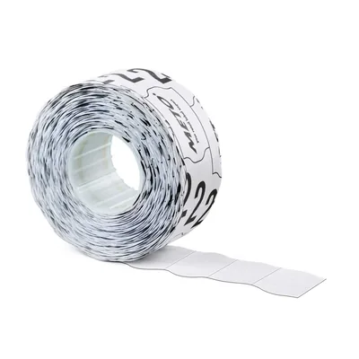 METO Etiquetas Meto Onduladas 26X12 MM Lisa Adh. 2 Rollo de 1000 Unidades