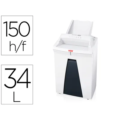 HSM Destructora de Documentos Hsm Securio Securio AF150 con Sistema Autofeed Nivel de Seguridad 4 Capacidad de