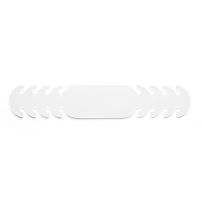 BLANCA Ajustador Salvaorejas Mascarilla Silicona Flexible 3 Posiciones Ajuste Color Blanco 19,4X1,8 CM