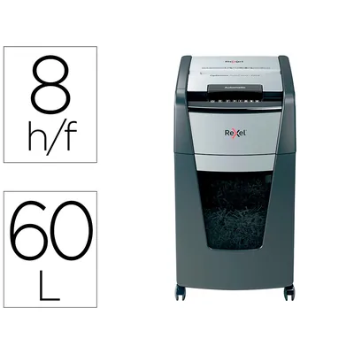 REXEL Destructora de Documentos Rexel Optimum Autofeed+ 225X Eu Capacidad de Corte 225 Hojas Destruye Grapas y Clips