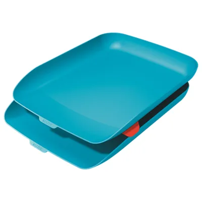 LEITZ Bandeja Sobremesa Plastico Leitz Cosy Set de 2 Unidades Azul 274X81X407 MM