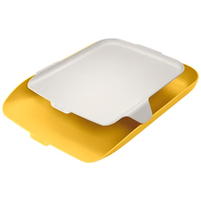 LEITZ Bandeja Sobremesa Plastico Leitz Cosy Amarillo 274X62X391 MM