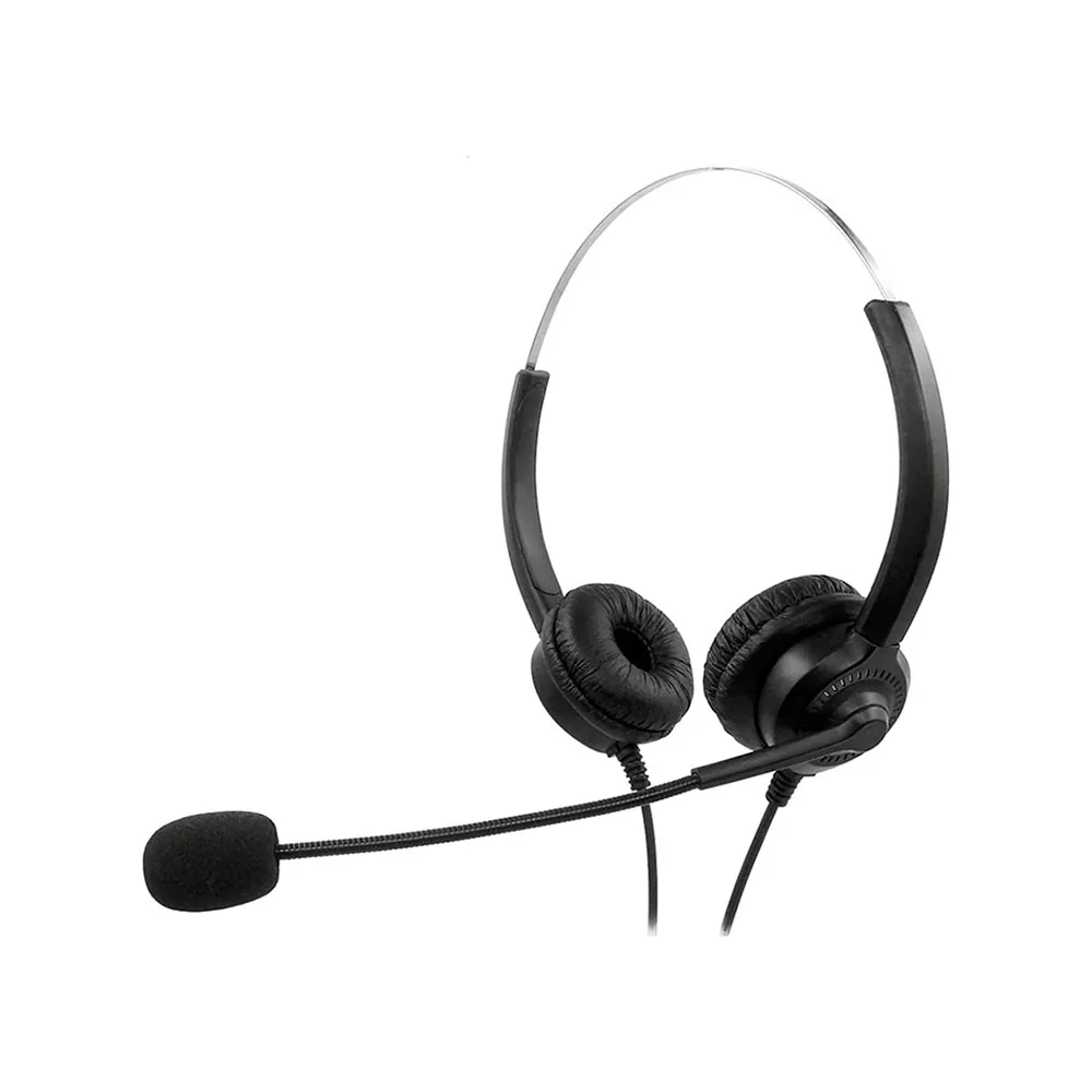 Auricular Mediarange Biaural Diadema con Microfono Cable 2 M