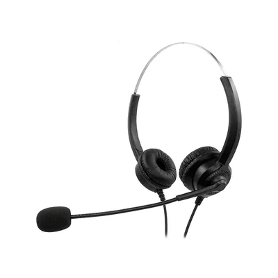 MEDIARANGE Auricular Mediarange Biaural Diadema con Microfono Cable 2 M