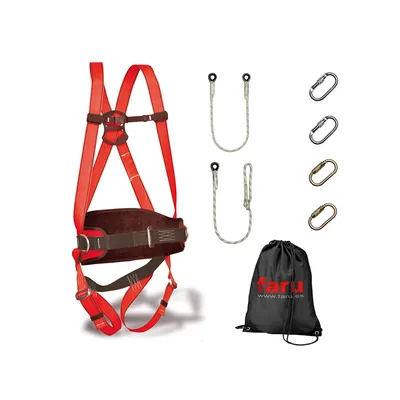 FARU Conjunto Trabajo en Alturas Faru Arnes P50F + Cuerda C170 + 2 Mosquetones Virola + Cuerda Regulable C169 + 2