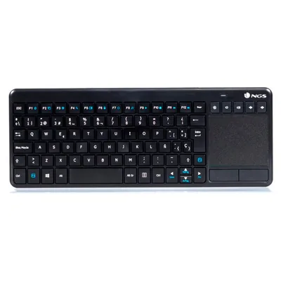 NGS Teclado Ngs Warrior Inalambrico Touch Pad con Teclas Multimedia de 2,4 Ghz Color Negro