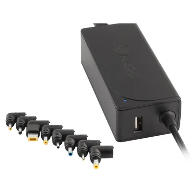 NGS Adaptador de Corriente Ngs Automatic 90W con 9 Adaptadores y Salida Usb 2A