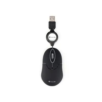 NGS Raton Ngs Wired Sin 1000 Dpi Retractil 3 Botones Usb Color Negro