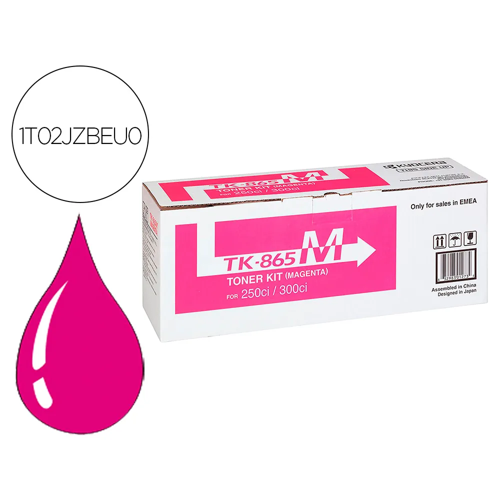 Toner Kyocera -mita Copiadora Taskalfa 250CI/300CI Magenta TK865M 12.000 Paginas