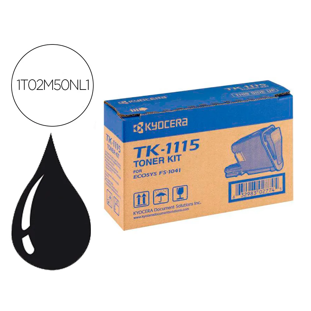 Toner Kyocera -mita FS-1041 / 1220MFP / 1320MFP Negro TK1115