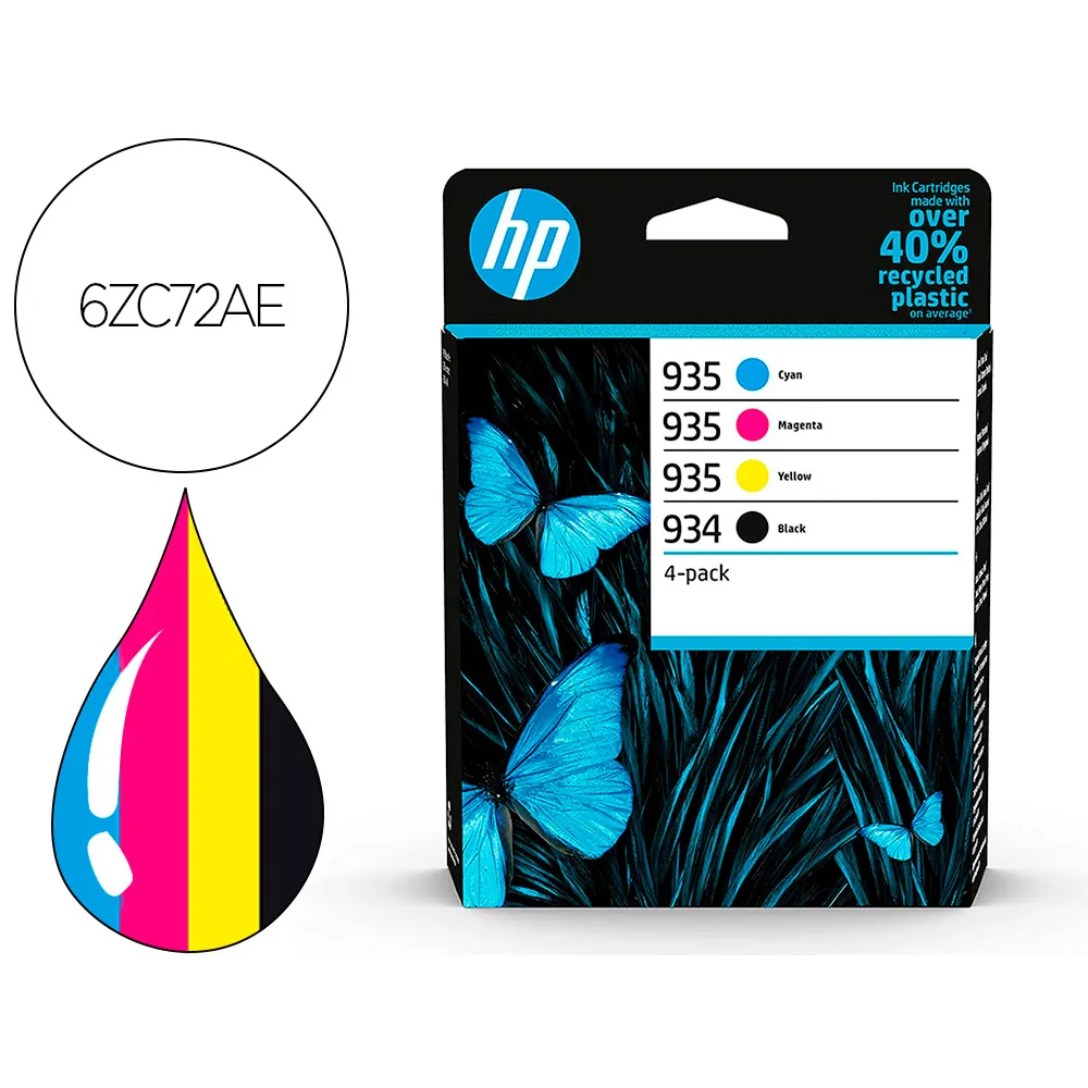 Ink-jet Hp 934/935 y 6ZC72AE Multi Pack Negro/cian/magenta/amarillo