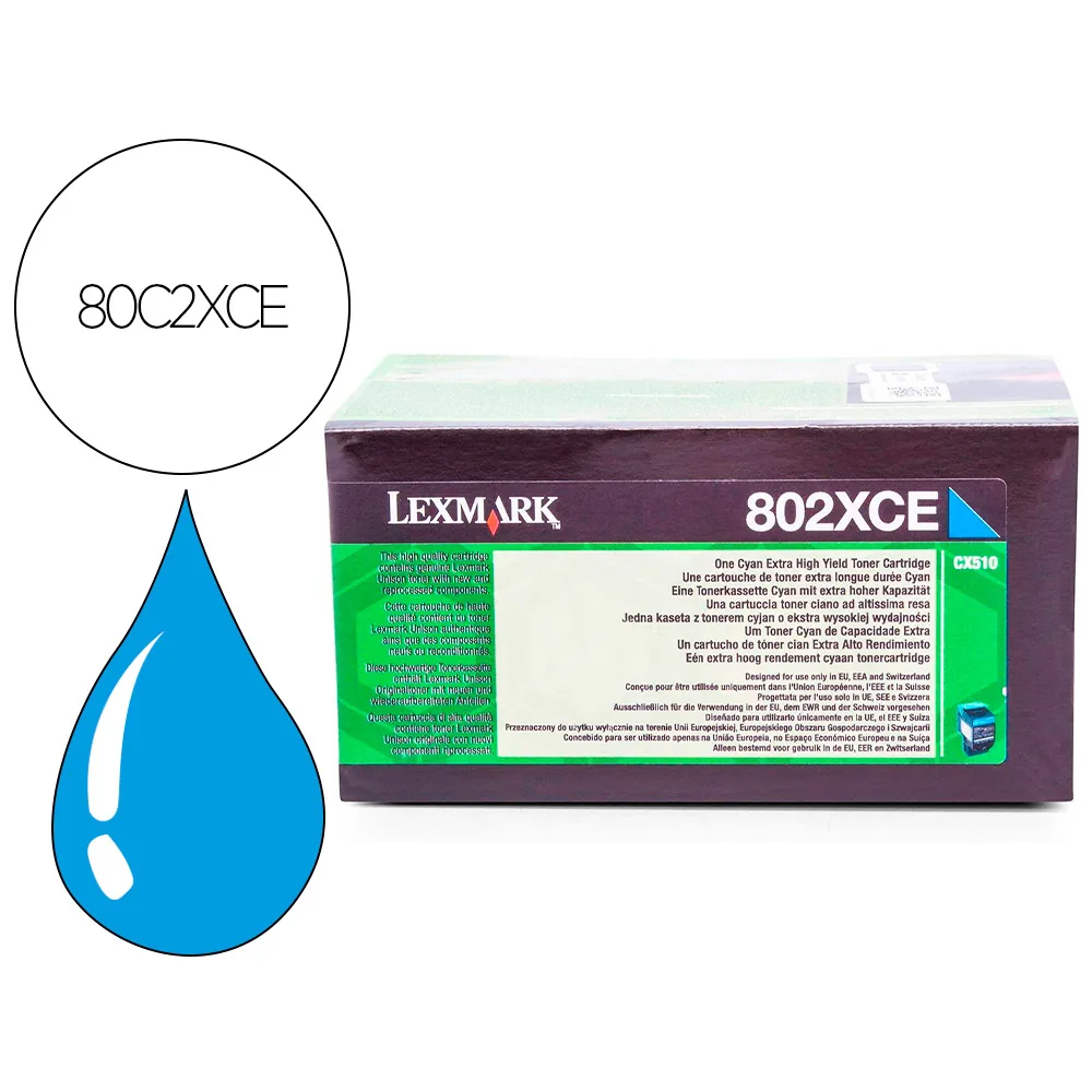 Toner Laser Lexmark 80C2XCECIAN 4000 Paginash