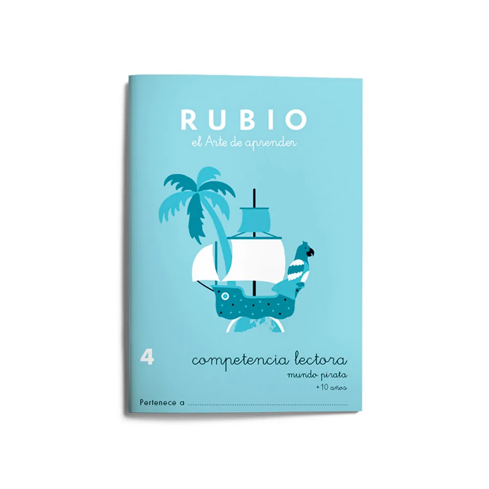 Cuaderno Rubio Competencia Lectora 4 Mundo Pirata