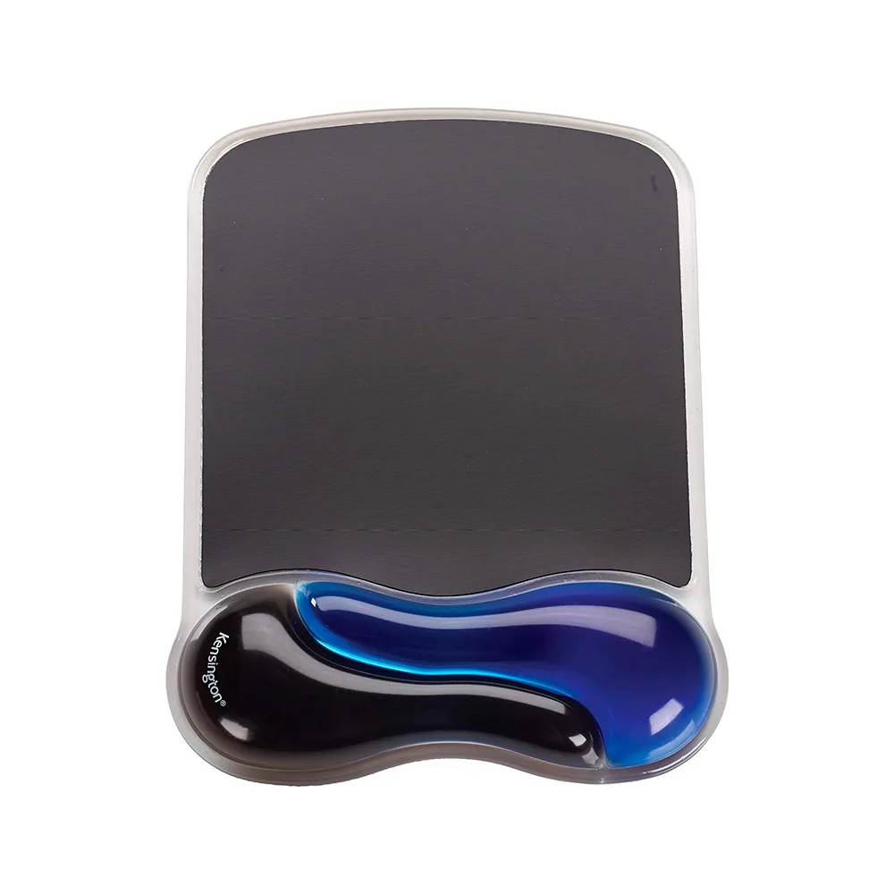 Alfombrilla para Raton Kensington Duo Gel con Reposamuñecas Color Negro/azul 240X182X25 MM