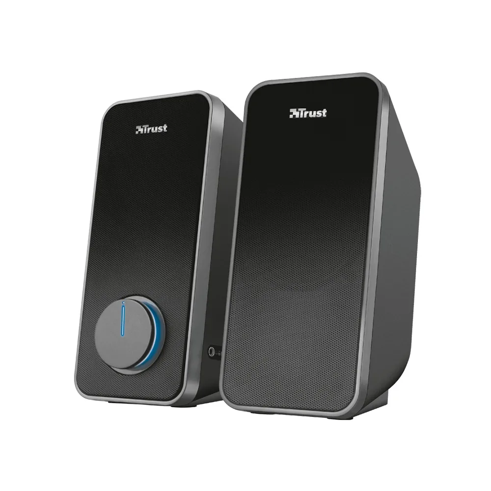 Altavoces Trust Arys 2.0 Potencia Maxima 28W Control de Volumen y Conexion Auriculares Usb Color Negro