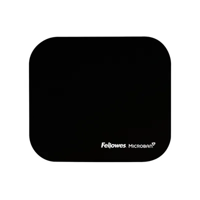 FELLOWES Alfombrilla para Raton Fellowes con Proteccion Microban Color Negro 226X192X3 MM