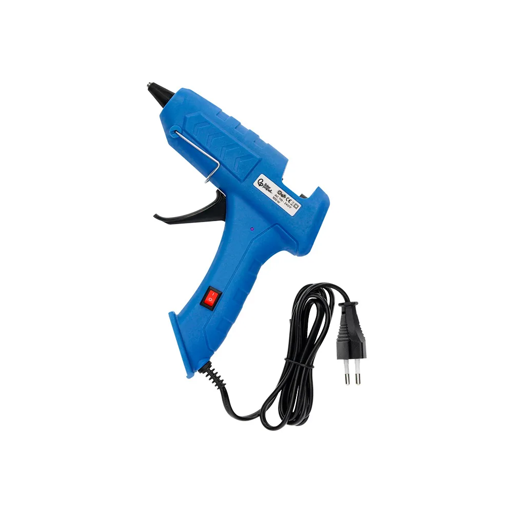 Pistola de Silicona Caliente Liderpapel de 100 W con Gatillo Dispensador y 2 Barras de Repuesto de 11 MM