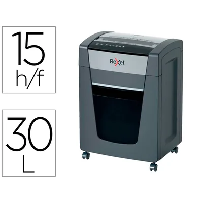 REXEL Destructora de Documentos Rexel Momentum Extra P515+ Capacidad Corte 15 H P5 Destruye Grapas Clips CD y