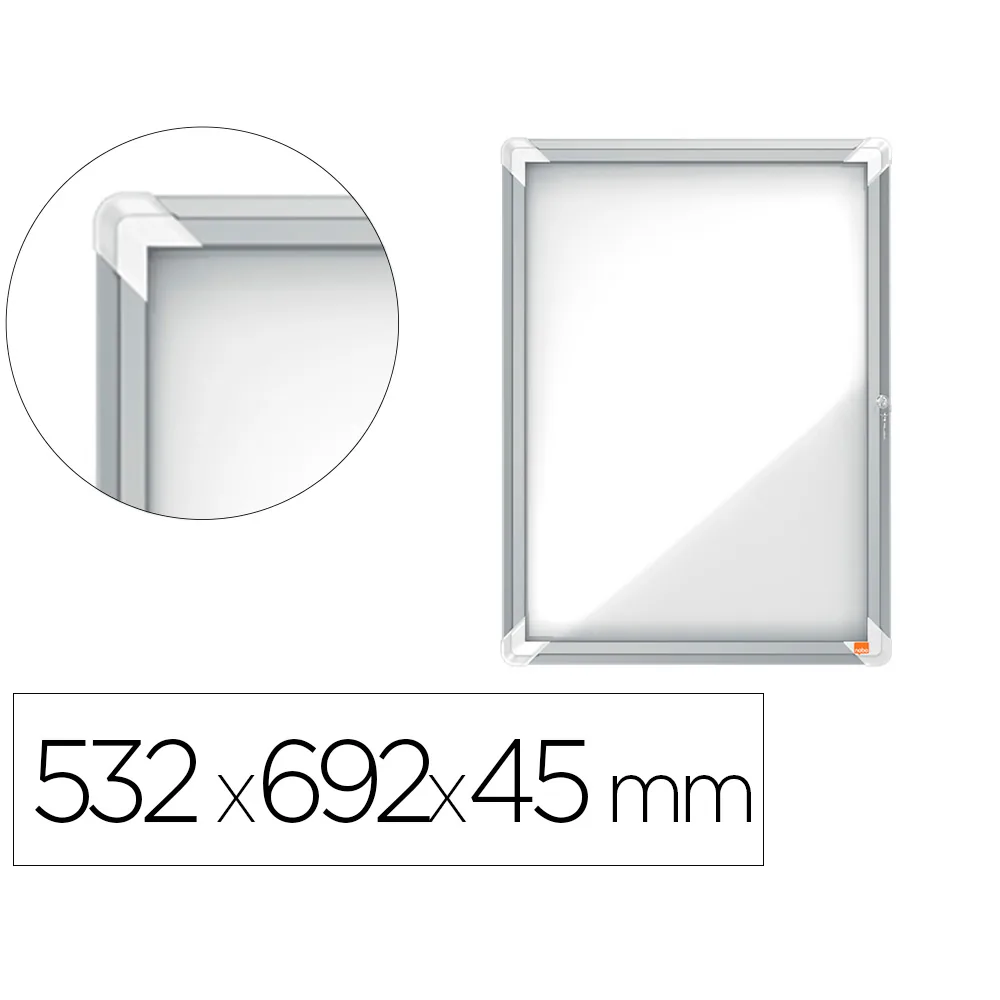 Vitrina de Anuncios Nobo Premium Plus Magnetica de Exterior 4 X DIN A4 532X692X45 MM