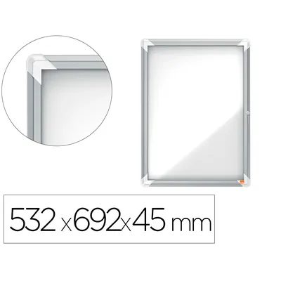 NOBO Vitrina de Anuncios Nobo Premium Plus Magnetica de Exterior 4 X DIN A4 532X692X45 MM