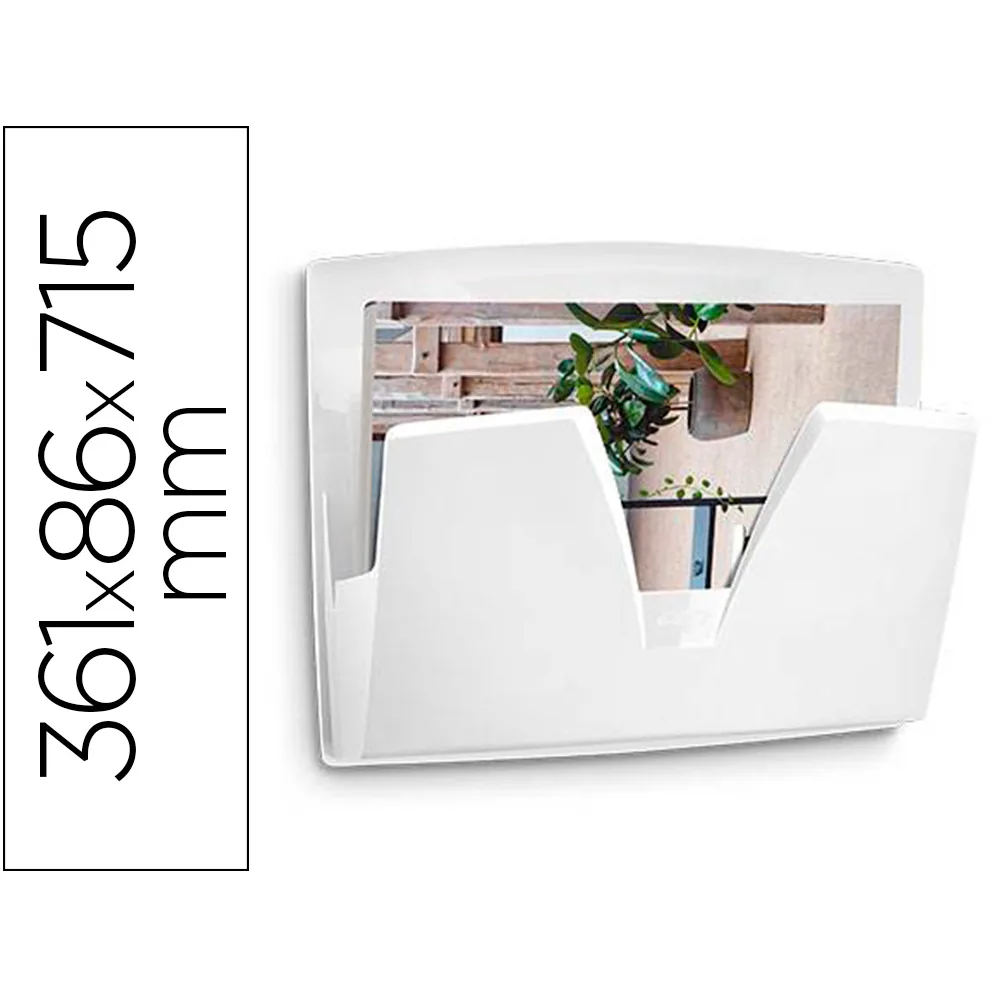 Expositor Mural Cep Protect Antibacteriano Plastico Color Blanco 361X86X270 MM
