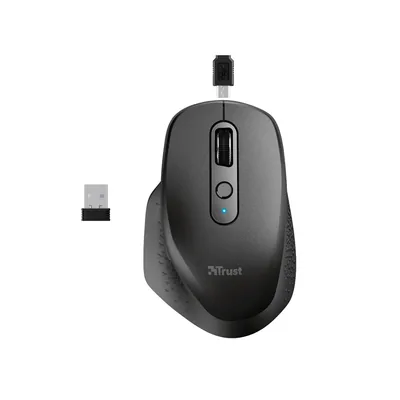TRUST Raton Trust Ozaa Optico Inalambrico 2400DPI 6 Botones Usb 2.0 Negro