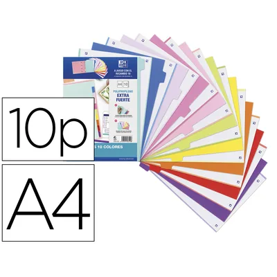 OXFORD Separadores de Plastico Oxford Polipropileno 500 Mc Juego de 10 Separadores