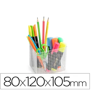 PLASTICFORTE Organizador de Sobremesa Plasticforte Transparente N 1 80X120X105 MM