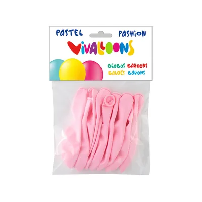 BLANCA Globo 100% Latex Biodegradable Rosa Claro Blister de 10 Unidades