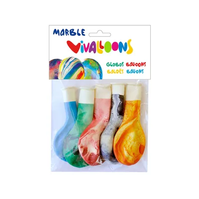 BLANCA Globo 100% Latex Biodegradable Blister de 5 Unidades Colores Surtidos