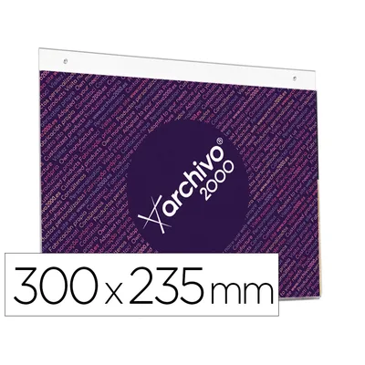 ARCHIVO 2000 Expositor Mural Archivo 2000 con Taladros Ultra Transparente DIN A4 Horizontal 300X235 MM
