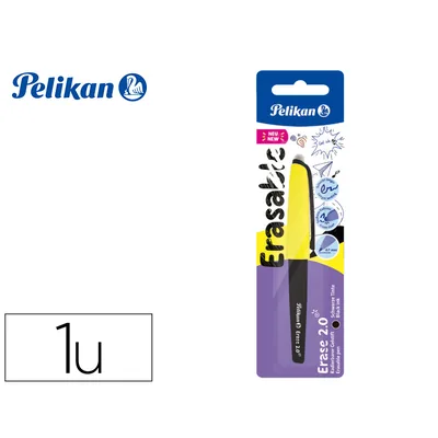 PELIKAN Roller Pelikan Erase 2.0 Borrable Punta 0,7 MM Tinta Gel Color Negro