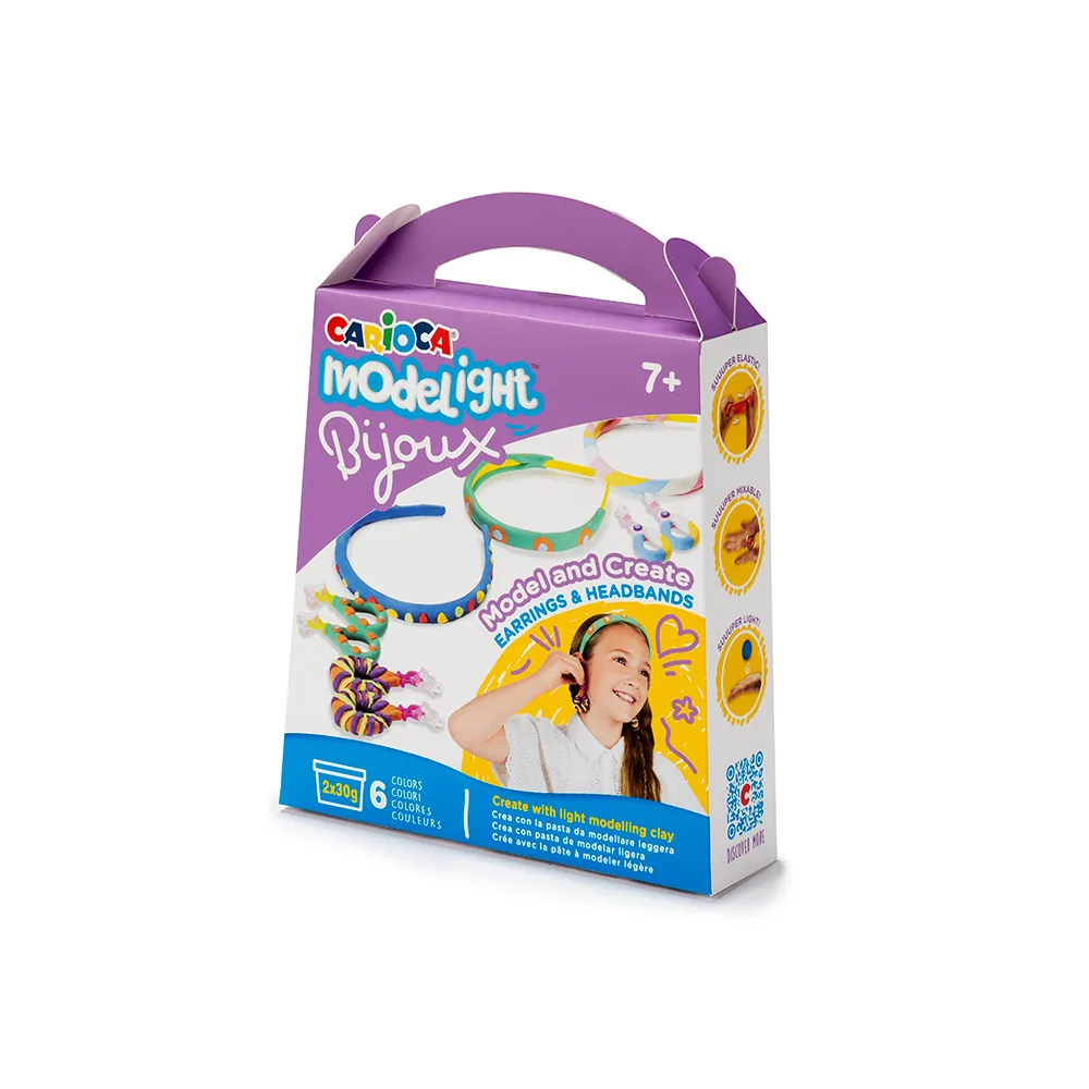 Pasta de Modelar Carioca Modelight Bijoux Pendientes y Turbantes