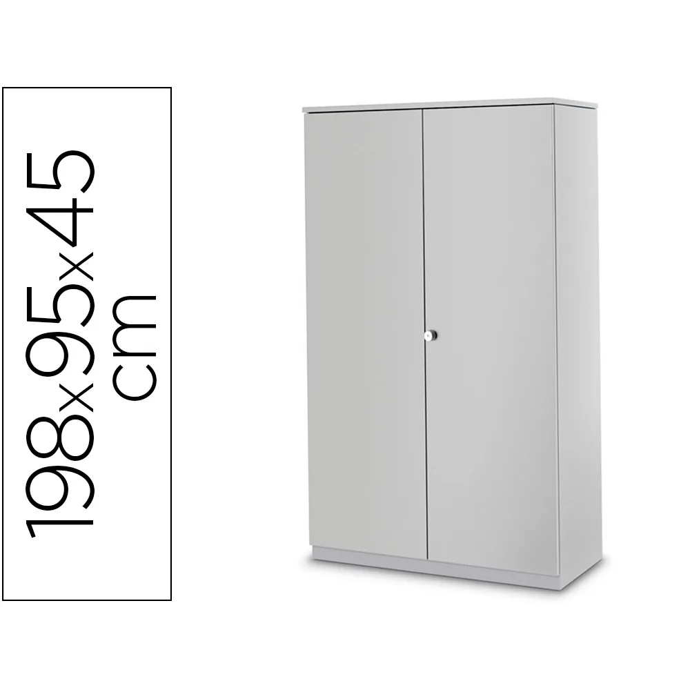 Armario Metalico Iorder MM2000 con 2 Puertas Batientes y 4 Estantes 198X95X45 CM