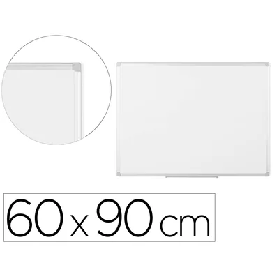 Q-CONNECT Pizarra Blanca Bi-office Earth Lacada Magnetica Marco de Aluminio 600X900 MM