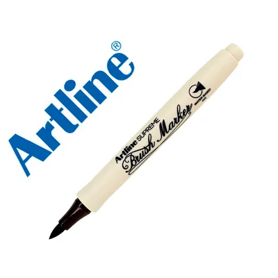 ARTLINE Rotulador Artline Supreme Brush Epfs Pintura Base de Agua Punta Tipo Pincel Trazo Fino Marron Oscuro