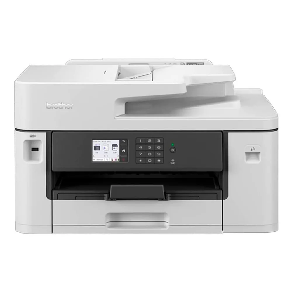 Equipo Multifuncion Brother MFCJ5340DWE Profesional A4 / A3 Color Tinta 28PPM Duplex Tactil Wifi Bandeja 250 Hojas