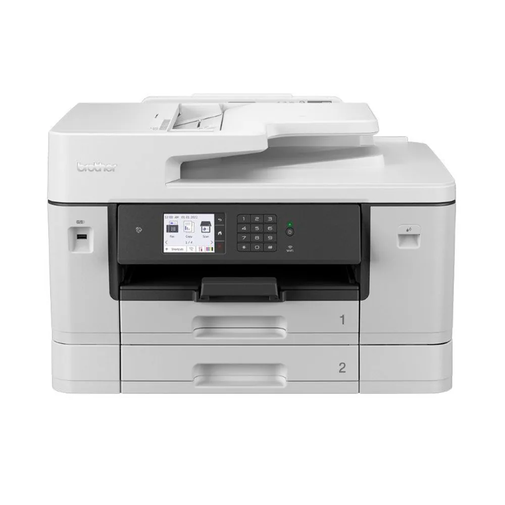 Equipo Multifuncion Brother MFCJ6940DW Profesional A4 / A3 Color Tinta 28PPM Duplex Tactil Wifi Bandejas 2X250 H