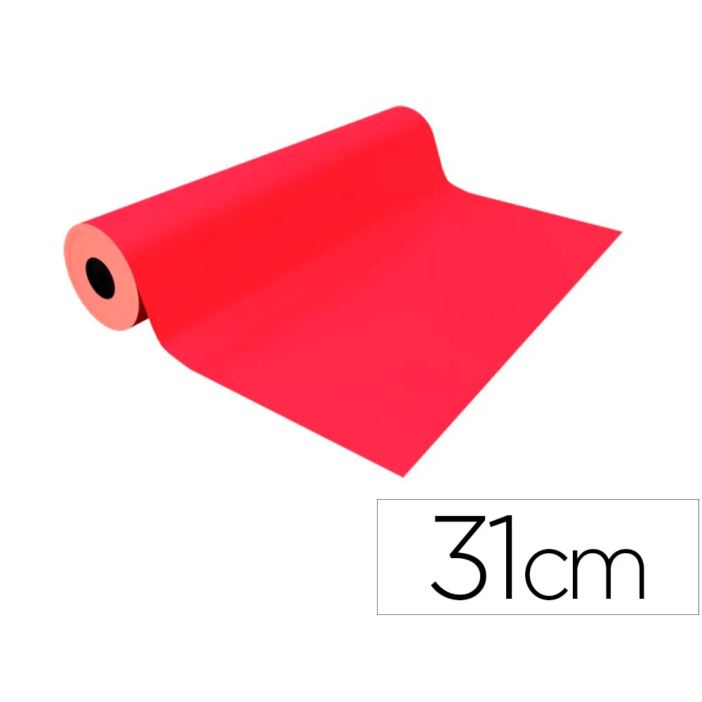 Papel de Regalo Basika Metalizado Rojo Bobina Ancho 31 CM Longitud 80 M