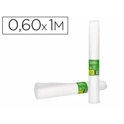 PLA Plastico Burbuja Liderpapel Ecouse 0.60X1M 30% de Plastico Reciclado